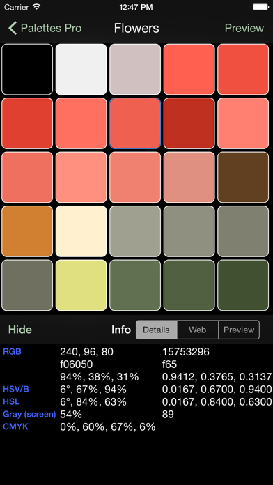 Palettes screenshot 4