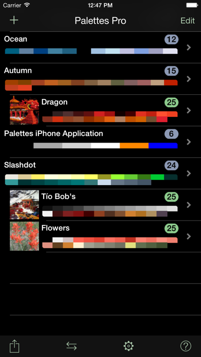 Palettes screenshot 5