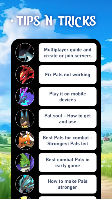 Pals Guide For Palworld Game screenshot 4