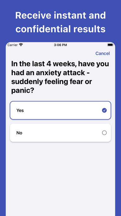 Panic Disorder Test screenshot 2