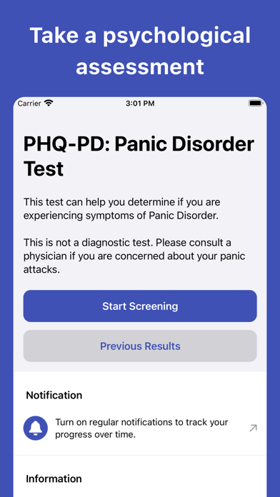 Panic Disorder Test screenshot 3