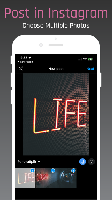 PanoraSplit for Instagram screenshot 1