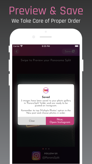 PanoraSplit for Instagram screenshot 2