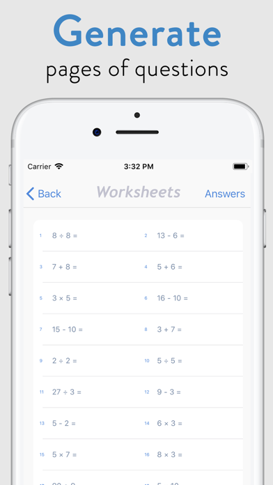 Paper Math: Print Worksheets screenshot 4