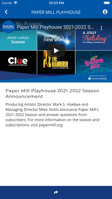 Paper Mill Playhouse screenshot 3