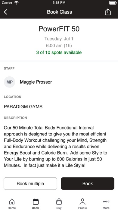 PARADIGM GYMS screenshot 1