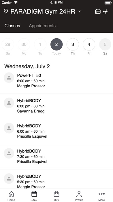 PARADIGM GYMS screenshot 2