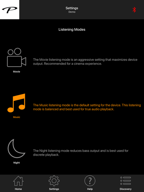 Paradigm Subwoofer Control screenshot 1