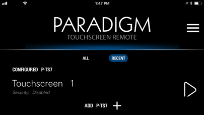 Paradigm Touchscreen Remote screenshot 4