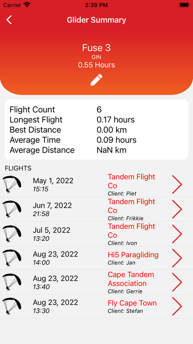 Paragliding Logbook screenshot 3