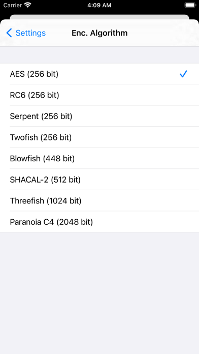 Paranoia File Encryption PRO screenshot 2