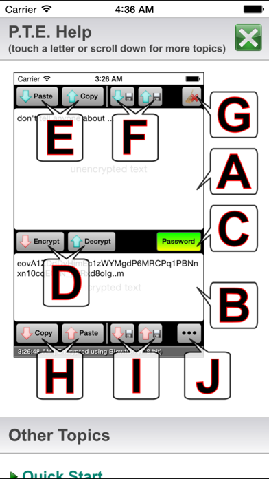 Paranoia Text Encryption Lite screenshot 1