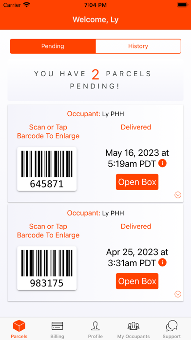 Parcel Pending Mobile screenshot 2