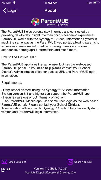 ParentVUE screenshot 1