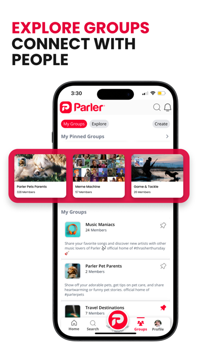 Parler screenshot 1