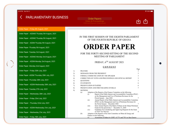 Parliamentary Watch screenshot 3