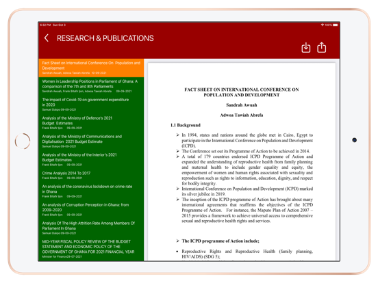 Parliamentary Watch screenshot 1