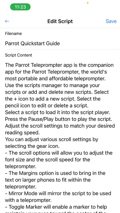 Parrot Teleprompter screenshot 3