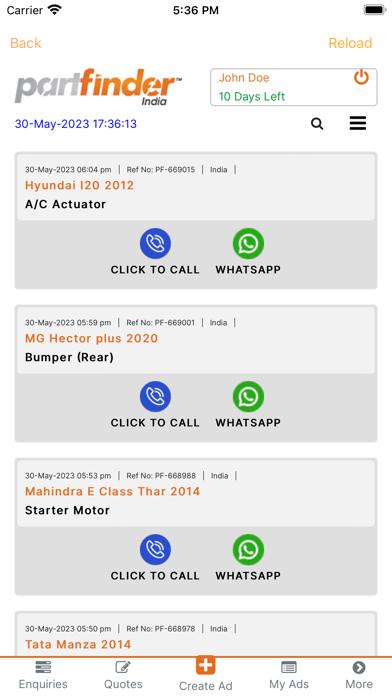 Partfinder, Used/New Car Parts screenshot 2