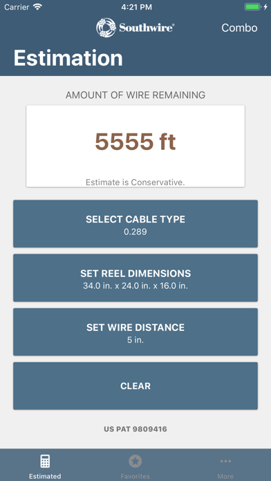 Partial Reel Calculator screenshot 2
