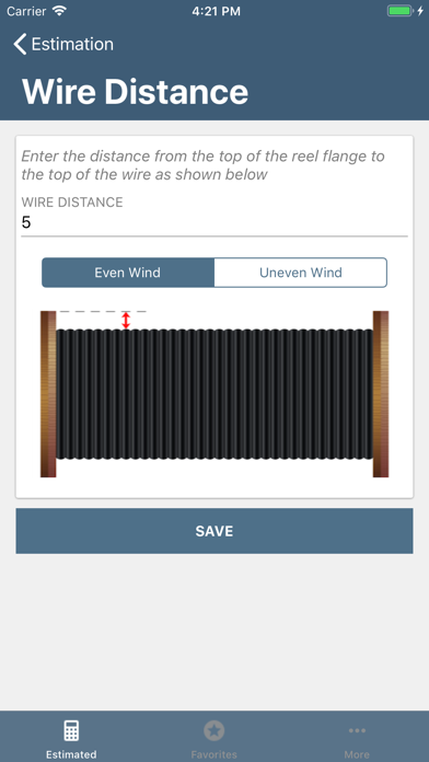 Partial Reel Calculator screenshot 1