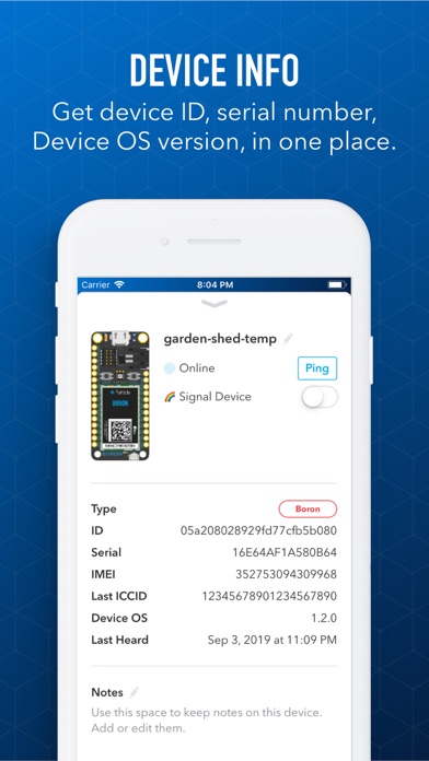 Particle IoT screenshot 2