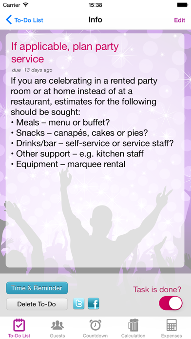Party & Event Planner Lite screenshot 3
