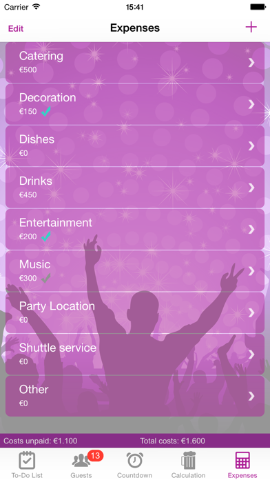 Party & Event Planner Lite screenshot 1