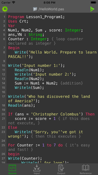 Pascal Programming Compiler screenshot 5