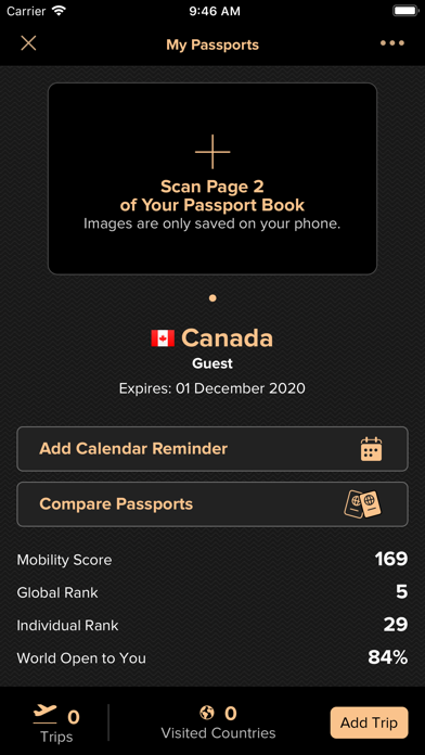 Passport Index screenshot 1