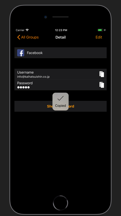 Password Manager - Easy Pass2 screenshot 4