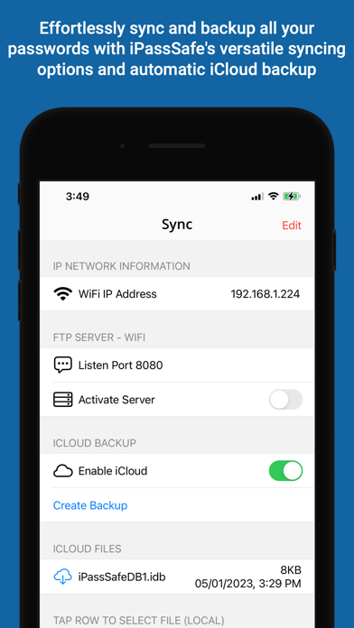 Password Manager iPassSafe . screenshot 5