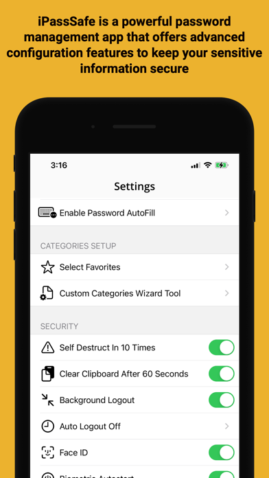 Password Manager iPassSafe screenshot 1