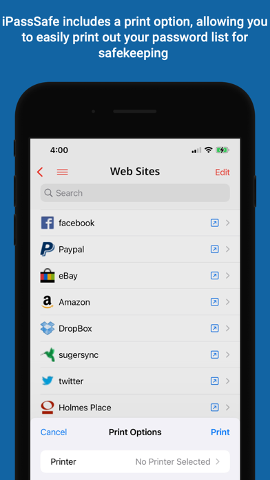 Password Manager iPassSafe . screenshot 2
