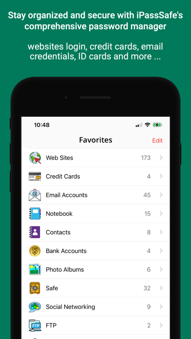 Password Manager iPassSafe . screenshot 8