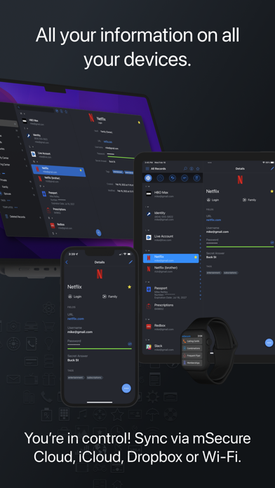 Password Manager - mSecure screenshot 4