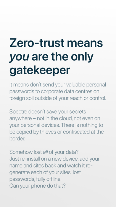 Password: Spectre screenshot 4
