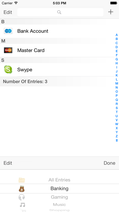 Passwords & Pins screenshot 2