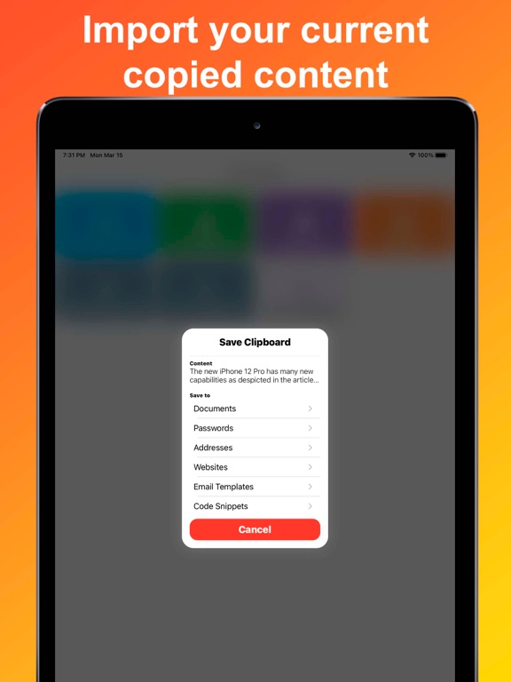 Paste Manager - Clipboard sync screenshot 1