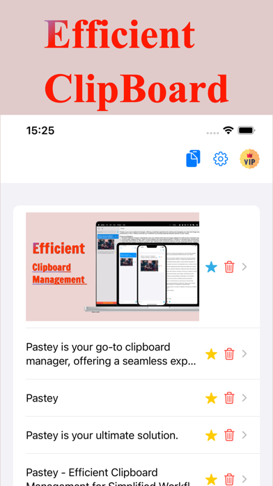 Pastey - Efficient Clipboard ! screenshot 5