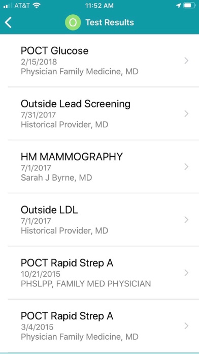 Patient Gateway screenshot 2