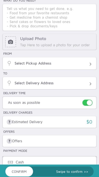 Patio delivery screenshot 1