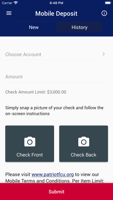 Patriot Federal Credit Union screenshot 1