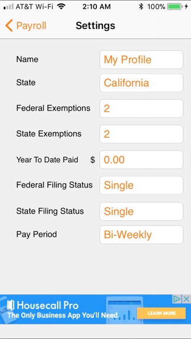 Paycheck Lite : Mobile Payroll screenshot 3