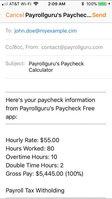 Paycheck Lite : Mobile Payroll screenshot 2