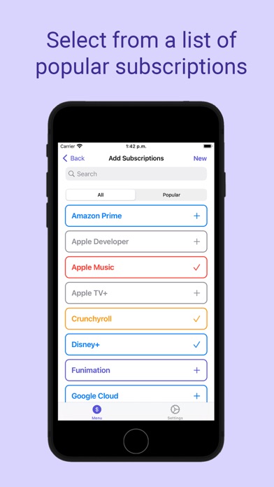 Payments Manager: Subscrible screenshot 1