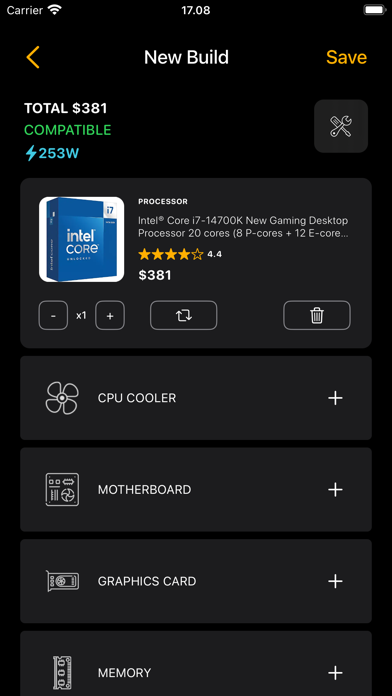 PC Builder: Part picker screenshot 5