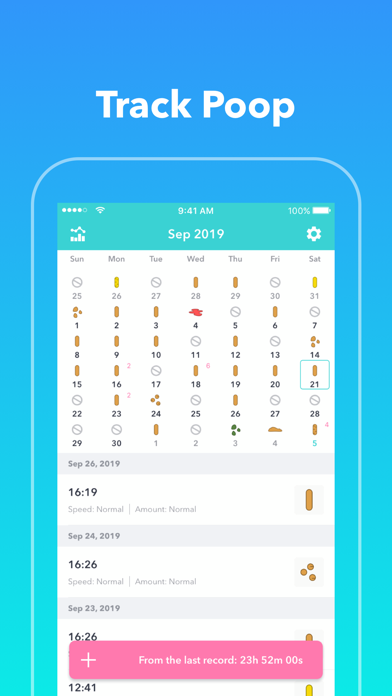 PCal - Poop Tracker,Calendar screenshot 4