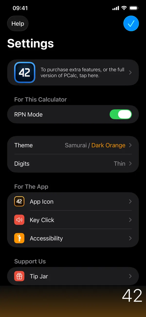 PCalc Lite screenshot 1