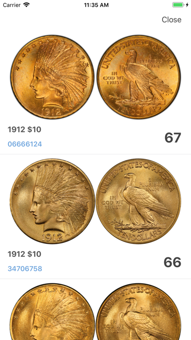 PCGS CoinFacts Coin Collecting screenshot 1